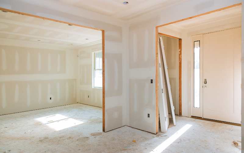 Plastering works for home extension Yorkshire